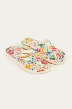 FARM RIO WHITE GOOD VIBES HAVAIANAS SANDALS Accessories