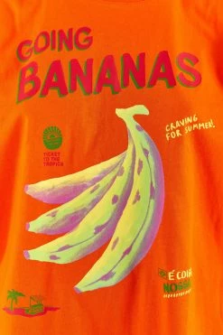 FARM RIO Orange Going Bananas T-Shirt Dress