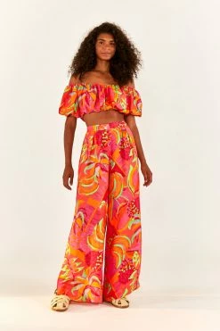 FARM RIO Fruit Brush Crop Top