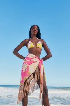 FARM RIO New In Neon Garden Reversible Sarong