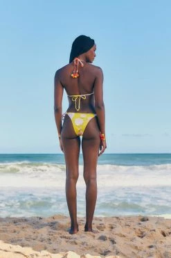 FARM RIO Neon Garden Triangle Bikini Top