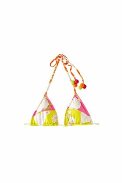 FARM RIO Neon Garden Triangle Bikini Top