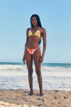 FARM RIO Neon Garden Triangle Bikini Bottom