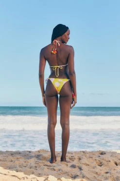 FARM RIO Neon Garden Triangle Bikini Bottom