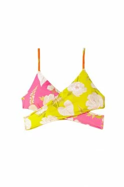 FARM RIO New In Neon Garden Bikini Top