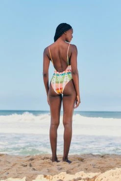 FARM RIO New In Rainbow Sunset One Piece Swimsuit