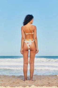 FARM RIO Rainbow Sunset Bikini Top New In