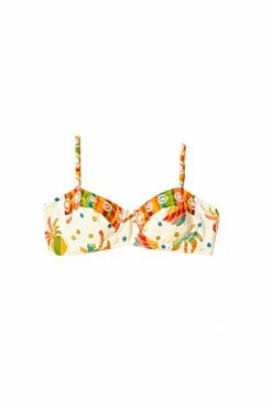 FARM RIO Rainbow Sunset Bikini Top New In