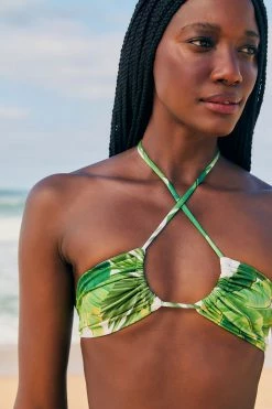 FARM RIO New In Fresh Forest Bikini Top