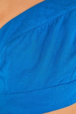 FARM RIO Blue One Shoulder Jumpsuit New In