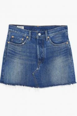FARM RIO LEVI'S DECONSTRUCTED MINISKIRT