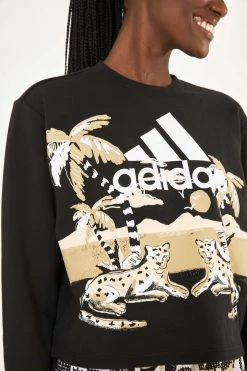 FARM RIO ADIDAS FARM TOTALLY NEW RIO SWEATER BLACK