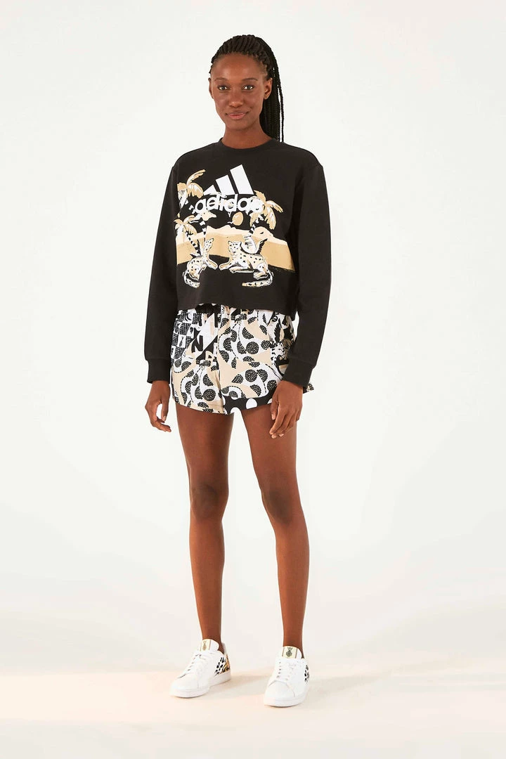 FARM RIO ADIDAS FARM TOTALLY NEW RIO SWEATER BLACK