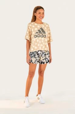 FARM RIO Tops ADIDAS FARM TOTALLY NEW RIO T-SHIRT KHAKI