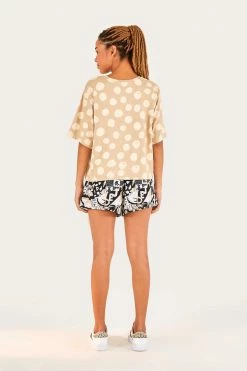 FARM RIO Tops ADIDAS FARM TOTALLY NEW RIO T-SHIRT KHAKI