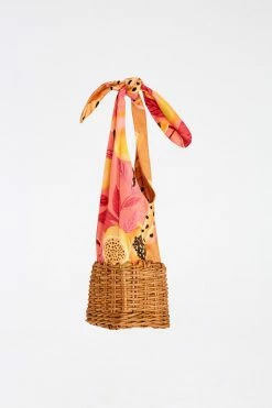 FARM RIO MIXED PRINTS STRAW MINI BAGAG Accessories