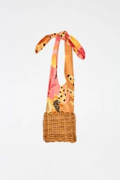 FARM RIO MIXED PRINTS STRAW MINI BAGAG Accessories
